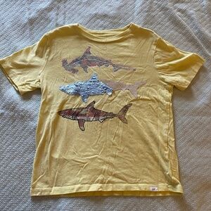Gap Kids Sequin Flip Sharks Tee - Small